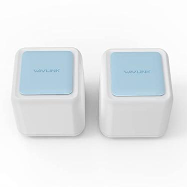 Imagem de Wavlink Sistema WiFi de malha, AC1200 Dual-Band Wireless Access Point - até 3000 metros quadrados. Substitui roteador e extensor WiFi, MU-MIMO, 2,4 GHz/5 GHz, Touchlink, Full Gigabit, controle parental, pacote com 2