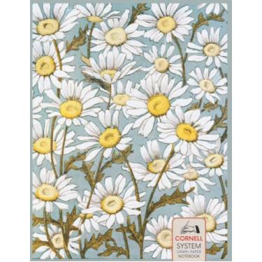 Imagem de Caderno de papel gráfico Cornell System | Arte vintage de margaridas amarelas | Notas Cornell Caderno com papel quadriculado quadriculado A4 tamanho 21 x 28 ... | Para adultos, meninas, meninos, mulheres, homens, adolescentes, crianças