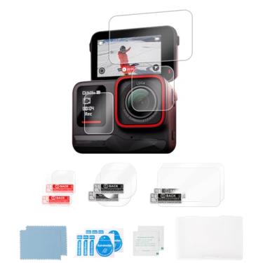 Imagem de Conjunto de 2 protetores de tela para Insta360 Ace, película de vidro temperado Ultra HD, protetor de lente para acessórios de câmera Insta360 Ace, dureza 9H, resistente a arranhões