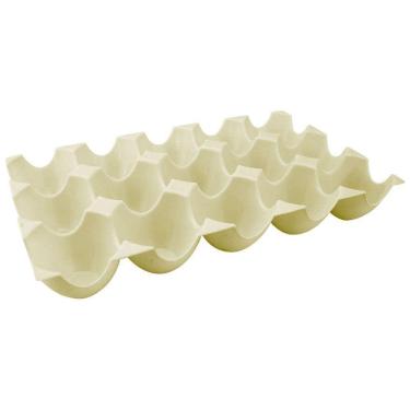 Imagem de Bandeja Para 15 Ovos Plástico Bege