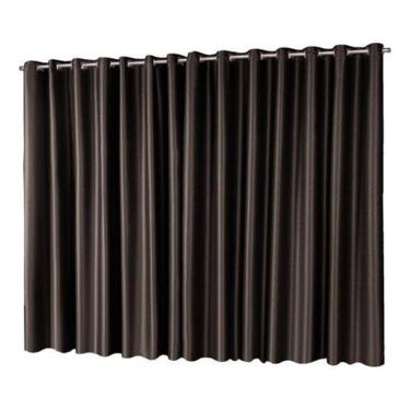 Imagem de Cortina Tecido Blackout Toque De Seda 3,00M X 2,60M - Tabaco