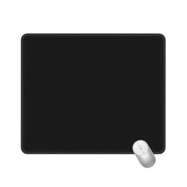 Imagem de llsxi Mouse pad pequeno, base antiderrapante para jogos para laptop, mini mouse pad de 3 mm de espessura para mesa, tapete de mesa fofo Kawaii gato mousepad para escritório preto-P (25 x 35 cm)