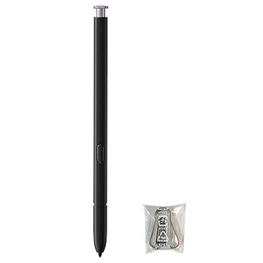 Imagem de Caneta Galaxy S23 Ultra S (com Bluetooth) de substituição para Samsung Galaxy S23 Ultra todas as versões Stylus Touch S Pen com 5 peças de pontas (lavanda)