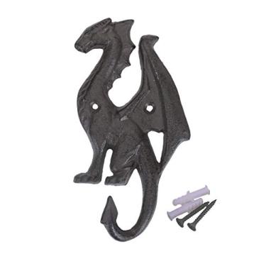 Imagem de Cast Iron Dragon Wall Hook Decorative Vintage Hanger for Coats, Hats, Keys and Towels by Topfunyy (Dragon- Ⅳ)