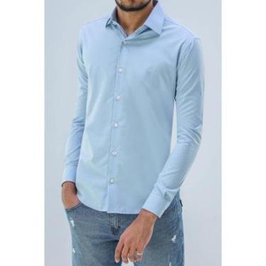 Imagem de CAMISA SOCIAL MANGA LONGA SLIM MASCULINA OGOCHI REF:001470072-Masculino