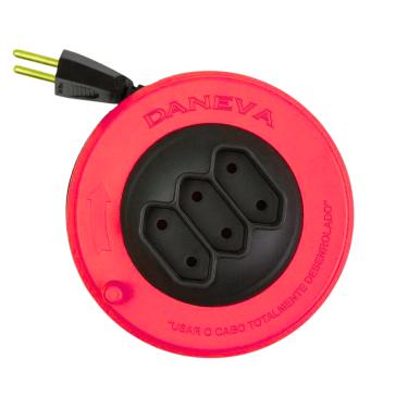 Imagem de Extensão 2P Pop Spin 3 Metros 2x0,75mm² 10A 250V Cod. DN1496 - Daneva