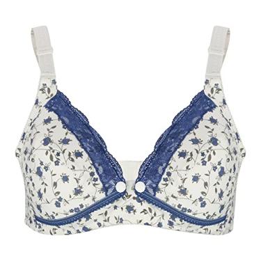 Imagem de Sutiã de Enfermagem, pré Abertura Algodão Amamentação Maternidade sutiã de Enfermagem Sutiãs de Sono para Período Preservado e Mulheres Grávidas (40/90)