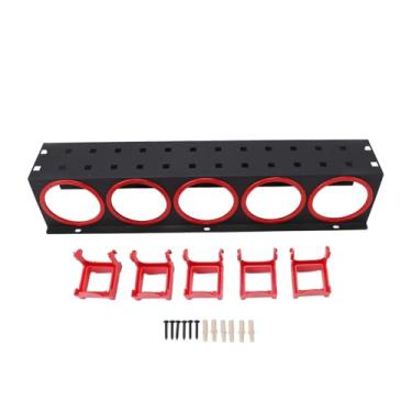 Imagem de Rack de Armazenamento para Garrafas de Spray, Suporte para Garrafas de Spray Com 5 Ganchos de Suspensão de Plástico, Organizador de Latas de Aerossol, Organizador de Garrafas de