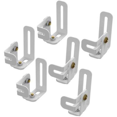 Imagem de Suportes Home Theater Caixa Som Ajusta Inclina 6Pç - Preto - Multiform