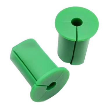 Imagem de BaotyJie 2x Kit de Roteamento de Cabos, Ilhós de Parede, Proteção de Cabos, Acessório de Organização, Passagem de Cabos Por Buchas para Furo de 1 Polegada, Verde