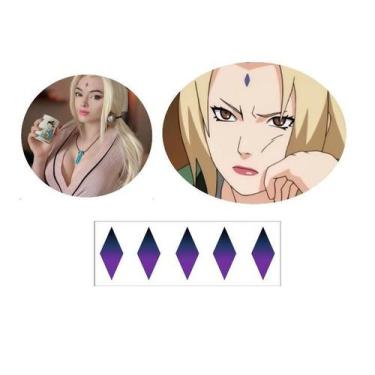 Imagem de Tatuagem Temporária Tsunade Naruto Cosplay 3x9cm - 3I