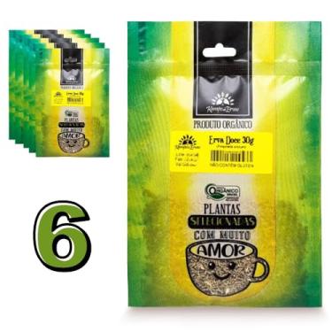 Imagem de Kampo de Ervas, Kit 6 Erva Doce Orgânica Pura Semente Kampo de Ervas 30g cad