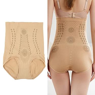 Imagem de Modelador Corporal para Mulheres, Shorts de Modelagem Corporal Sem Costura de Cintura Alta, Modelador, Roupa íntima Emagrecedora para Levantamento de Bumbum, Controle de Barriga (Cor da pele)