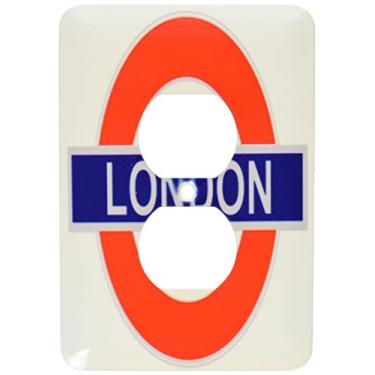 Imagem de 3dRose Lsp_151036_6 Placa para London Underground Tube 2 Plug Outlet Cover