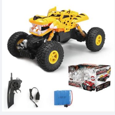 Imagem de Carrinho de Controle Remoto Camionete Monster Cor: Amarelo - Elite