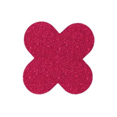 Imagem de Forminha para doces 4 Pétalas Glitter Pink - 50 unidades -  NC Toys