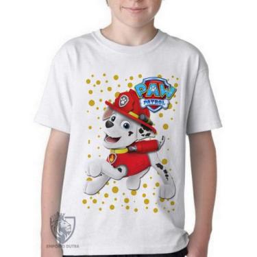 Imagem de Camiseta Infantil ou adulto  Patrulha Canina Marshall Blusa Criança to