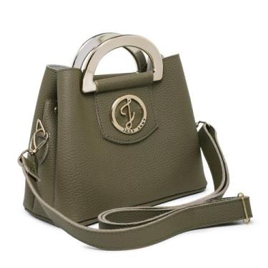 Imagem de Bag Bolsa NAARAH Verde Militar pequena Marca Josy Anny