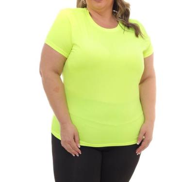 Imagem de Camiseta Feminina Dry Fit Plus Size Poliester Academia - Per Tutti Wea
