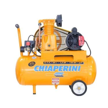 Imagem de Compressor De Ar Bivolt Chiaperini 1,5CV 120psi 28L CJ 7.4