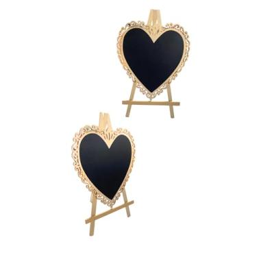 Imagem de Mini Lousa com cavalete em MDF para decoração (Coração)