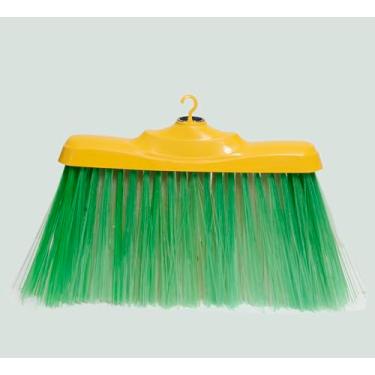 Imagem de Vassoura Faxineira Light Para Tapete De Borracha Em Academia E Multiuso Super Forte e Resistente Cerdas não se Deformam