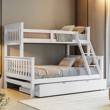 Imagem de Treliche Madeira Casal Solteiro Com Aux Solteiro Woodstore