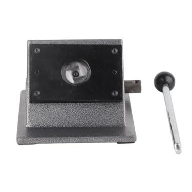 Imagem de Cortador de crachá, cortador redondo com alça de braço longo, ferramenta de perfuração de crachá de aço inoxidável para cartões de couro de papel e pvc (25mm)
