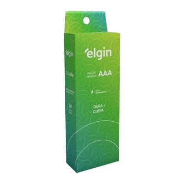 Imagem de Pilha Alcalina Aaa Elgin 1.5v Tubo Com 24 Unidades