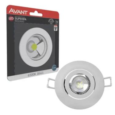 Imagem de Spot Led Embutir Redondo Bivolt 7w 6500k Avant