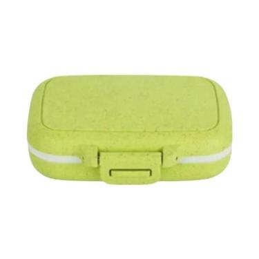 Imagem de Portátil Mini 3 Grades Organizador De Comprimidos Semanal Caso De Arma