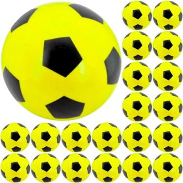 Imagem de 20x Bola De Futebol Vinil Pingo Dente De Leite 22Cm Infantil (Amarelo)