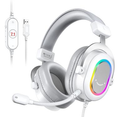 Imagem de Fone de ouvido para jogos fifine USB rgb 7.1 Surround Sound para PC/PS4