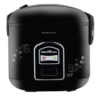 Imagem de PANELA DE ARROZ BRITANIA FAZ 10 XICARAS 700W Preta 220V