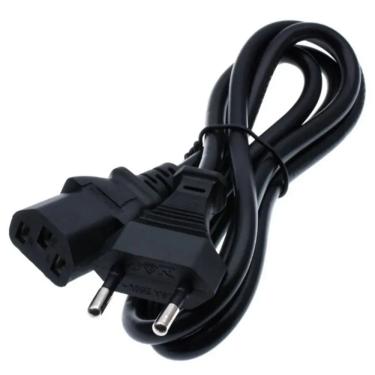 Imagem de Cabo De Energia Padrao Pc Fonte 2 Pinos