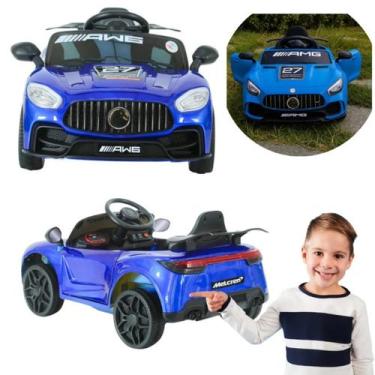 Imagem de Carrinho Esportivo Elétrico Infantil - Azul - UNITOYS