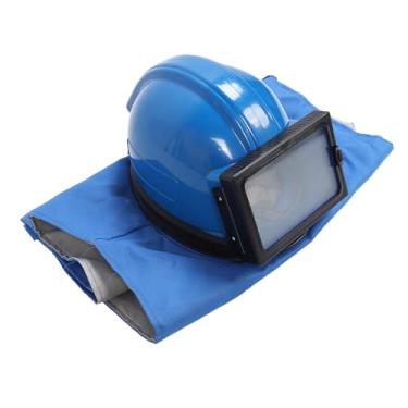 Imagem de Capacete de Resistência Ao Impacto Com capô de Jateamento de Areia ABS Com Traje Sem Mangas para Limpeza de Corte e Pintura Com Jato de Areia