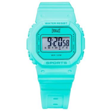 Imagem de Relógio Unissex Everlast Digital Azul Turquesa E761