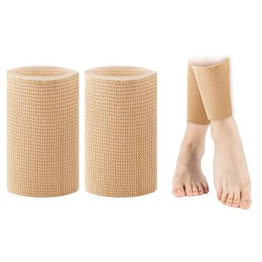 Imagem de NQEUEPN Protetor de tornozelo, mangas de gel para tornozelo tornozeleira protetor tornozelo manga de compressão tornozeleiras para patinagem de gel proteção para patinagem no gelo para patinagem