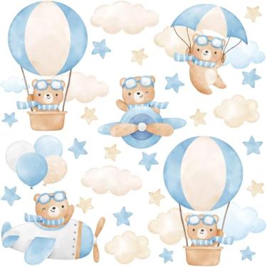 Imagem de Adesivo de Parede Infantil Ursinhos e Balões
