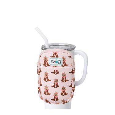 Imagem de Swig Life Bolsa Mega Caneca, Bolsa para Garrafa de Água com Alça Ajustável, Pochete para Garrafa de Água com Bolso com Zíper, Comporta Itens Essenciais de Viagem, Garrafas e Acessórios de Copo