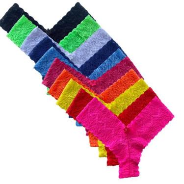 Imagem de Kit 10 Tanga Calcinha Fio Dental Renda Caleçon Fino Atacado - SOPHIA M