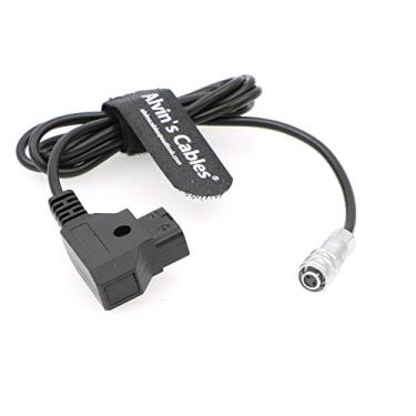 Imagem de Cabo de alimentação de torneira para BMPCC 4K para D da Alvin's Cables para câmera de cinema Blackmagic com bolso de montagem em V em ouro 4K Weipu 2 pinos fêmea para P, Straight cable, 19.7 inches