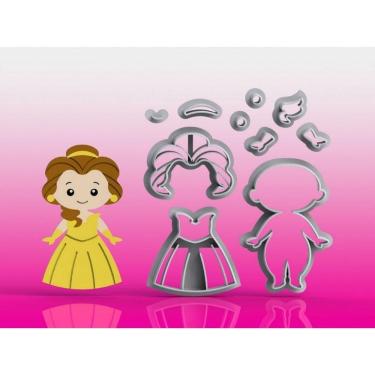 Imagem de Cortador Princesa Bela Modular Tamanho 10 Cm