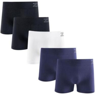 Imagem de Kit 5 Cuecas Boxer Masculina Microfibra Sem Costura Zee Rucci Premium 