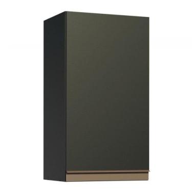 Imagem de Armário Aéreo Madesa Reims 35cm 1 Porta Preto