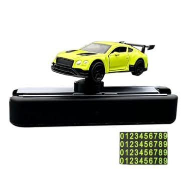 Imagem de Amagogo 1/64 Drift Car Modelo Center Console Decor Dynamic Home Office Desktop com Placa de Estacionamento Acessórios para Interior de Automóveis, Verde