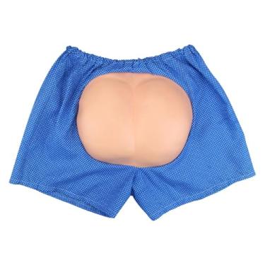 Imagem de LCSVCCXA Shorts Engraçados com Bumbum Falso, Calças de Fantasia, Brinquedos Inteligentes, Destaque-se E Fique Confortável, Azul Escuro