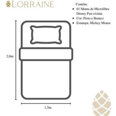 Imagem de Manta Micro Solteiro 200X150 Fun Não Alérgica Mickey Mouse - Jolitex