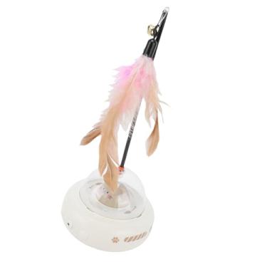 Imagem de GLOGLOW Brinquedo de Gato Brinquedo, Teaser de Penas Elétricas para Gatos Internos, Interativo Com Penas Batendo para Os Gatinhos Brincarem Sozinhos